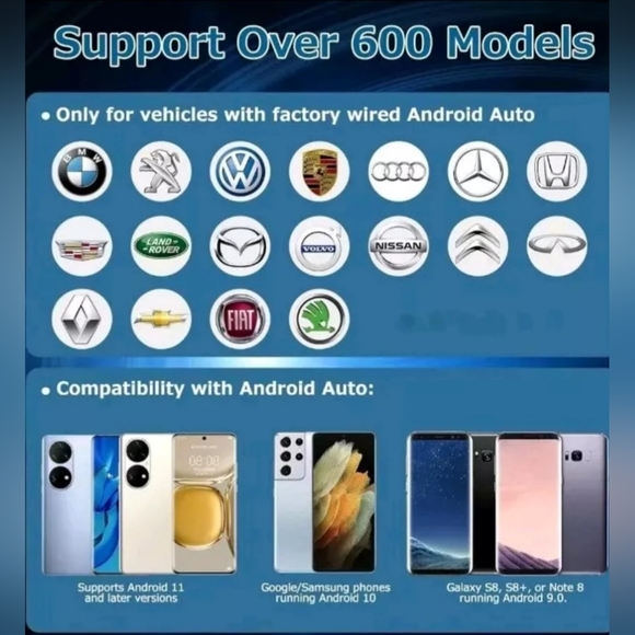 BDENISH Wireless Android Auto Car Adapter. - Picture 2 of 7